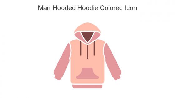 Man Hooded Hoodie Colored Icon In Powerpoint Pptx Png And Editable Eps Format