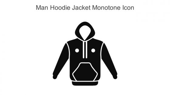 Man Hoodie Jacket Monotone Icon In Powerpoint Pptx Png And Editable Eps Format