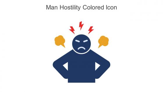 Man Hostility Colored Icon In Powerpoint Pptx Png And Editable Eps Format
