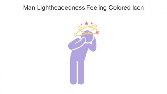 Man Lightheadedness Feeling Colored Icon In Powerpoint Pptx Png And Editable Eps Format