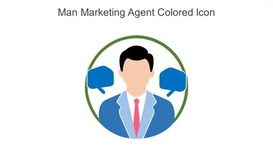 Man Marketing Agent Colored Icon In Powerpoint Pptx Png And Editable Eps Format