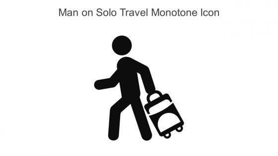 Man On Solo Travel Monotone Icon In Powerpoint Pptx Png And Editable Eps Format