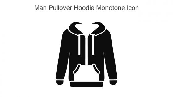 Man Pullover Hoodie Monotone Icon In Powerpoint Pptx Png And Editable Eps Format