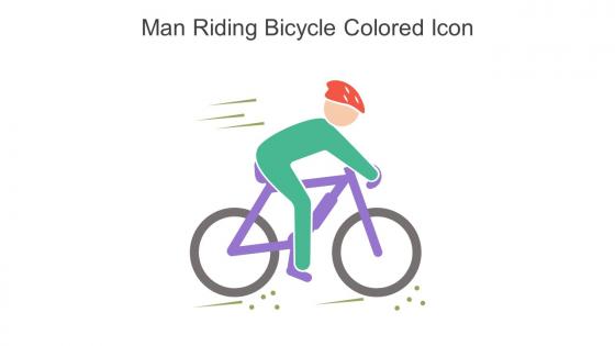 Man Riding Bicycle Colored Icon In Powerpoint Pptx Png And Editable Eps Format