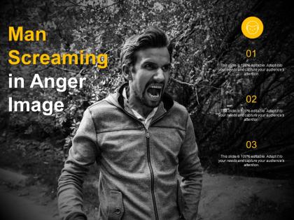 Man screaming in anger image