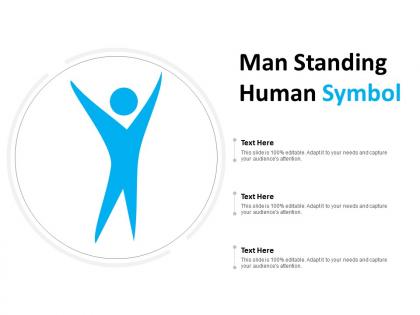 Man standing human symbol
