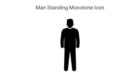 Man Standing Monotone Icon In Powerpoint Pptx Png And Editable Eps Format