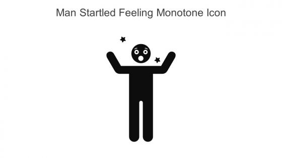 Man Startled Feeling Monotone Icon In Powerpoint Pptx Png And Editable Eps Format