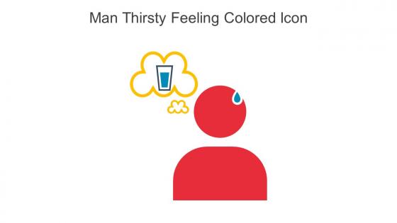 Man Thirsty Feeling Colored Icon In Powerpoint Pptx Png And Editable Eps Format