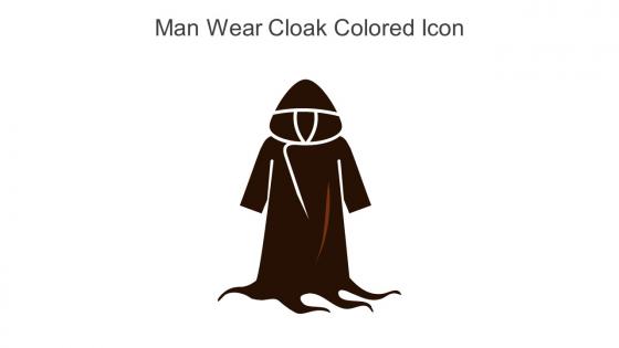 Man Wear Cloak Colored Icon In Powerpoint Pptx Png And Editable Eps Format