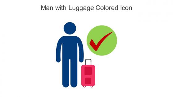 Man With Luggage Colored Icon In Powerpoint Pptx Png And Editable Eps Format