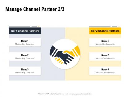 Manage channel partner comments ppt powerpoint presentation professional introduction