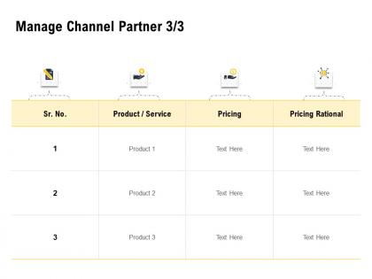 Manage channel partner pricing ppt powerpoint presentation portfolio smartart