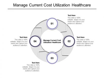 Manage current cost utilization healthcare ppt powerpoint presentation inspiration background designs cpb