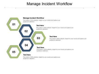 Manage incident workflow ppt powerpoint presentation infographics tips cpb