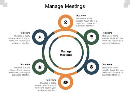 Manage meetings ppt powerpoint presentation show skills cpb