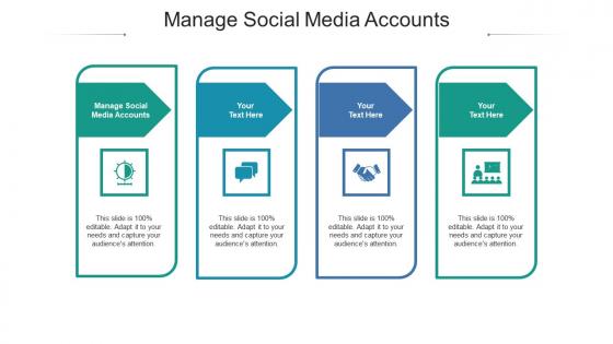 Manage social media accounts ppt powerpoint presentation ideas show cpb