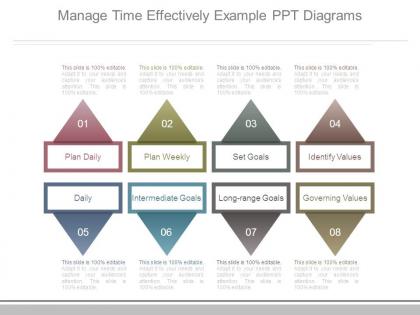 Manage time effectively example ppt diagrams