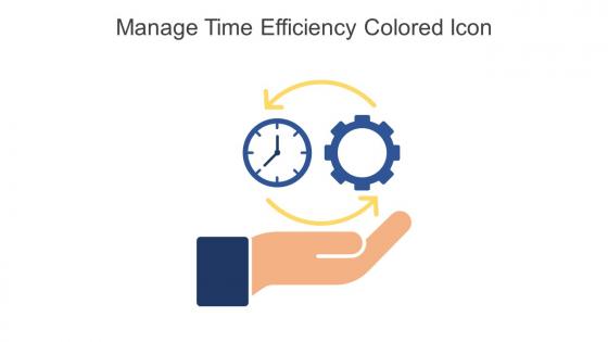 Manage Time Efficiency Colored Icon In Powerpoint Pptx Png And Editable Eps Format