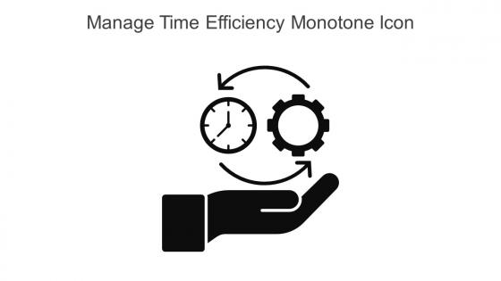 Manage Time Efficiency Monotone Icon In Powerpoint Pptx Png And Editable Eps Format