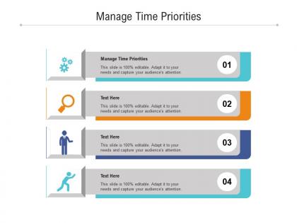 Manage time priorities ppt powerpoint presentation outline visuals cpb