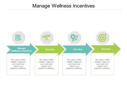 Manage wellness incentives ppt powerpoint presentation slides diagrams cpb