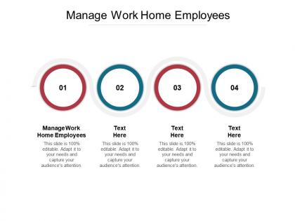 Manage work home employees ppt powerpoint presentation pictures layout cpb