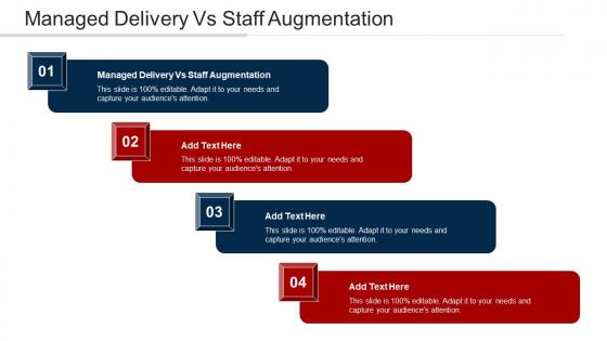Managed Delivery Vs Staff Augmentation Ppt Powerpoint Presentation Styles Deck Cpb