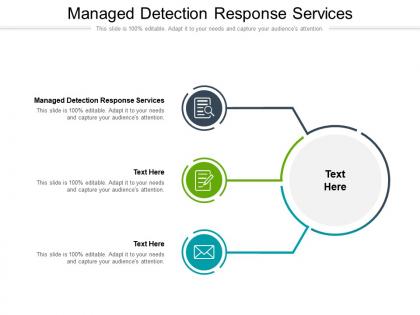 Managed detection response services ppt powerpoint presentation infographics icon cpb
