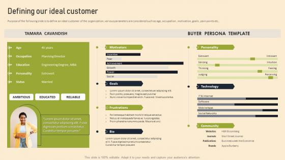 Managed Services Pricing And Growth Strategy Defining Our Ideal Customer Ppt Ideas Example