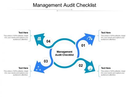 Management audit checklist ppt powerpoint presentation layouts outline cpb