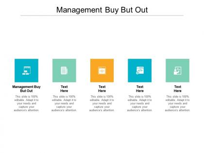 Management buy but out ppt powerpoint presentation ideas examples cpb
