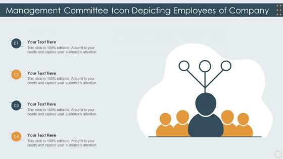 Management Committee Icon Depicting Employees Of Company