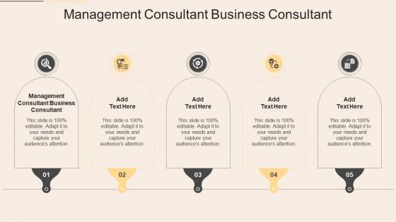 Management Consultant Business Consultant In Powerpoint And Google Slides Cpb