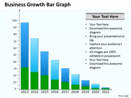 Management consulting business growth bar graph powerpoint templates ppt backgrounds for slides 0618