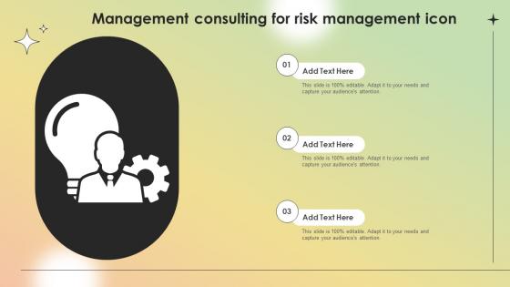 Management Consulting For Risk Management Icon