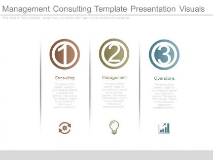 Management consulting template presentation visuals