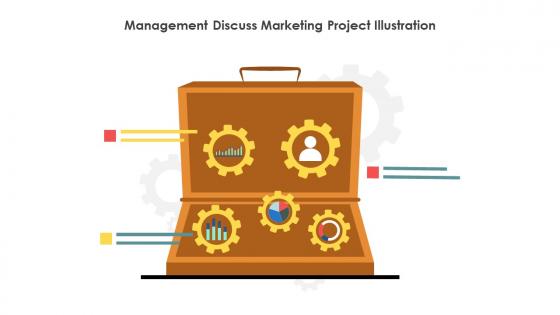 Management Discuss Marketing Project Illustration