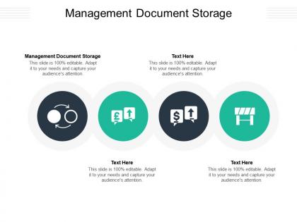 Management document storage ppt powerpoint presentation summary slides cpb