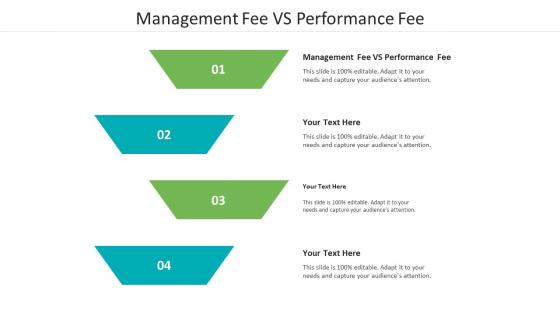 Management fee vs performance fee ppt powerpoint presentation show cpb