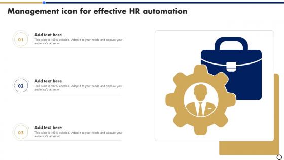 Management Icon For Effective HR Automation