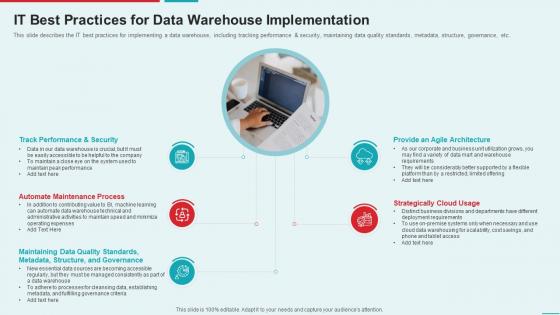 Management Information System It Best Practices For Data Warehouse Implementation