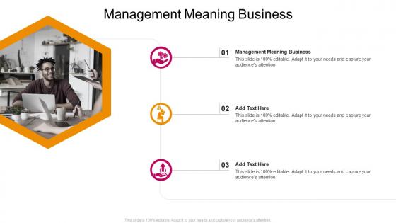 Management Meaning Business In Powerpoint And Google Slides Cpb