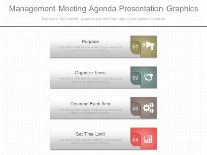 Management meeting agenda presentation graphics