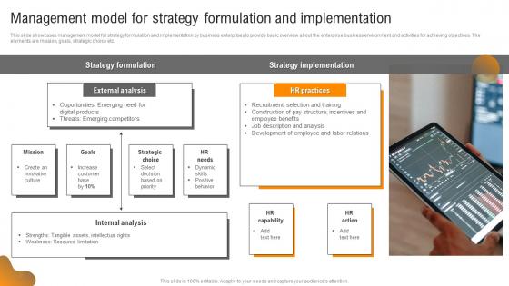 Management Model For Strategy Formulation And Implementation