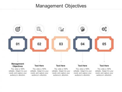 Management objectives ppt powerpoint presentation ideas sample cpb