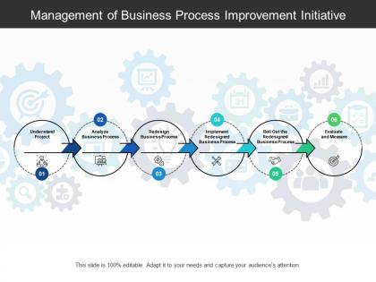 Management of business process improvement initiative