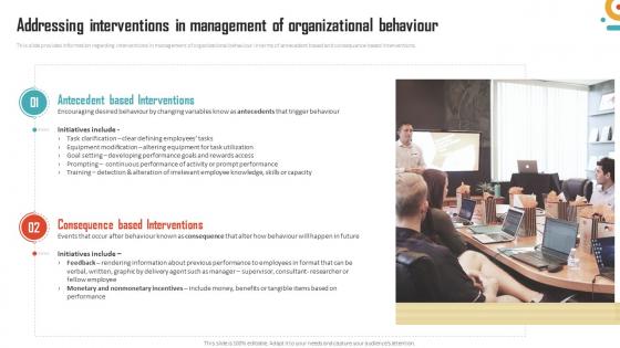 Management Of Organizational Behavior Addressing Interventions In Management Of Organizational