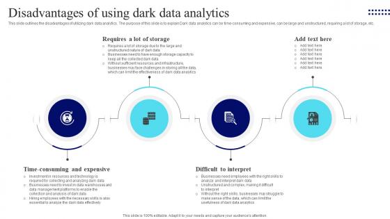 Management Of Redundant Data Disadvantages Of Using Dark Data Analytics