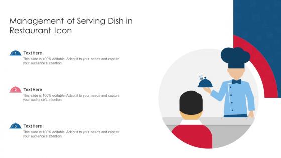 Management Of Serving Dish In Restaurant Icon
